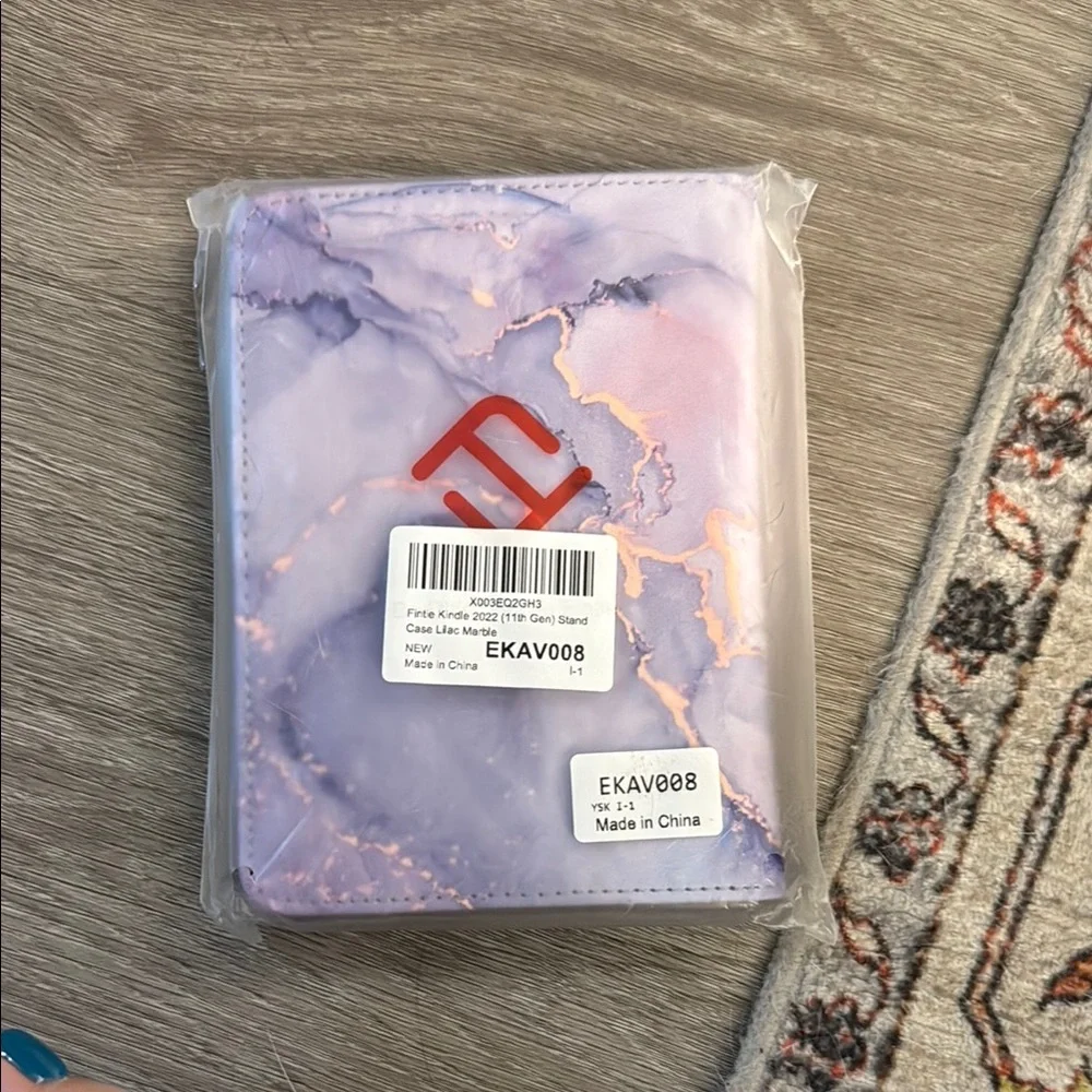 Purple and Pink Marble Card Holder